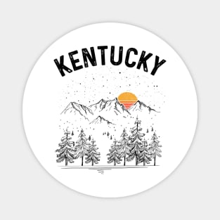 Kentucky State Vintage Retro Magnet